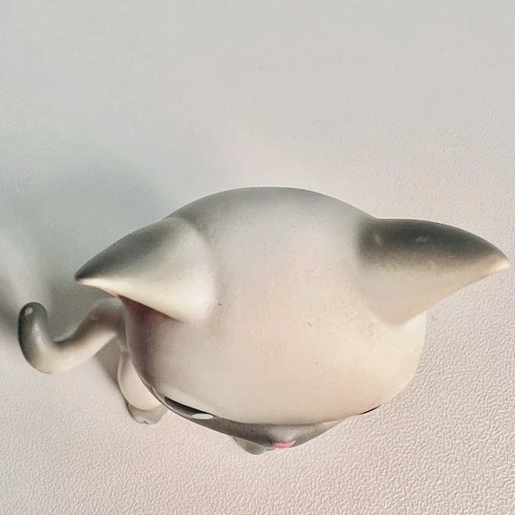 Littlest Pet Shop #125 SHORTHAIR Siamese Grey Cat Green Eyes LPS - Picture 2 of 7